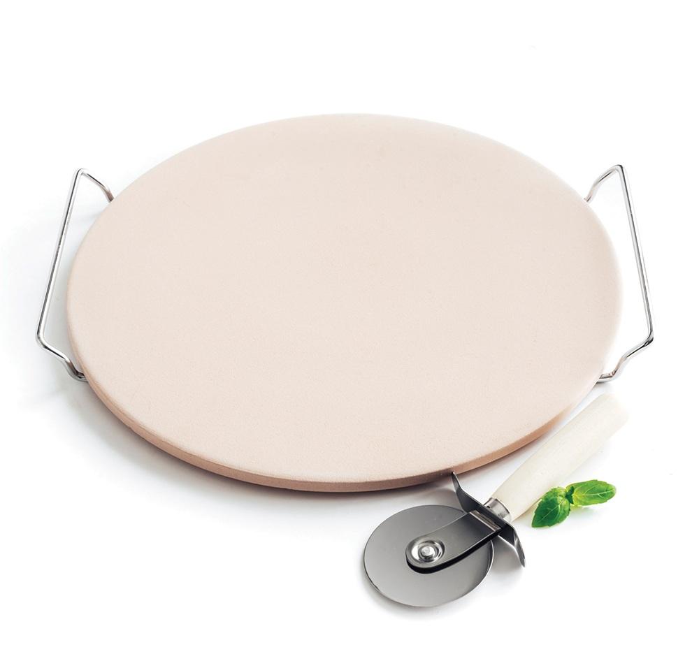 Professional Pizza Stone with Cutter, DUKA