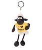 NICI BB STS 10cm Keyring Sheep Fluffy Gift Present 3090717 Sean/Yellow T-shirt