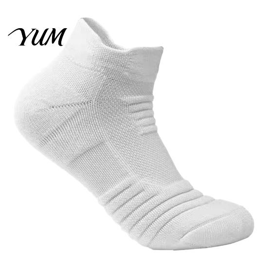 Shock Absorbing Gym Socks Men Sports Socks, Athletic Cushioned Crew for Running Basketball Sturdy Exercise And Outdoor Training, Breathable