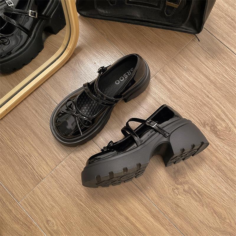 2025 новые взрывные модные универсальные лоферы на платформе с толстым каблуком, увеличивающие рост, туфли Мэри Джейн