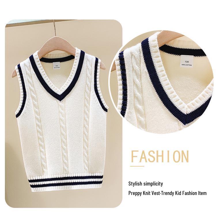 Унисекс вязаный школьный жилет: Теплая школьная форма для весны и осени