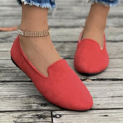 Женские классические балетки слипоны с острым носком, повседневные женские лоферы весенней моды, мягкая плоская подошва, дышащая обувь, большой размер 43