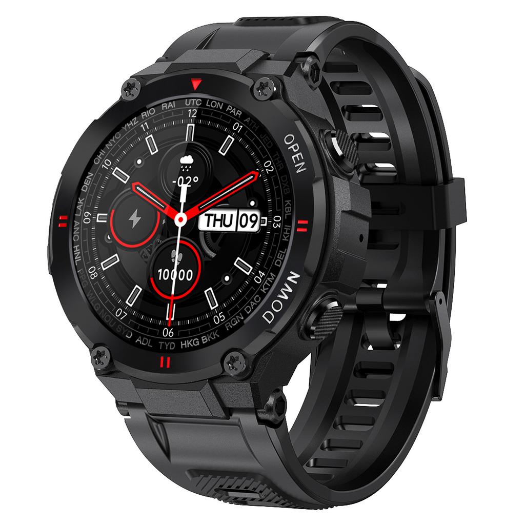 Фитнес-браслет K22 1,28-дюймовый IPS-экран, монитор сердечного ритма, артериального давления, Bluetooth-совместимые умные часы