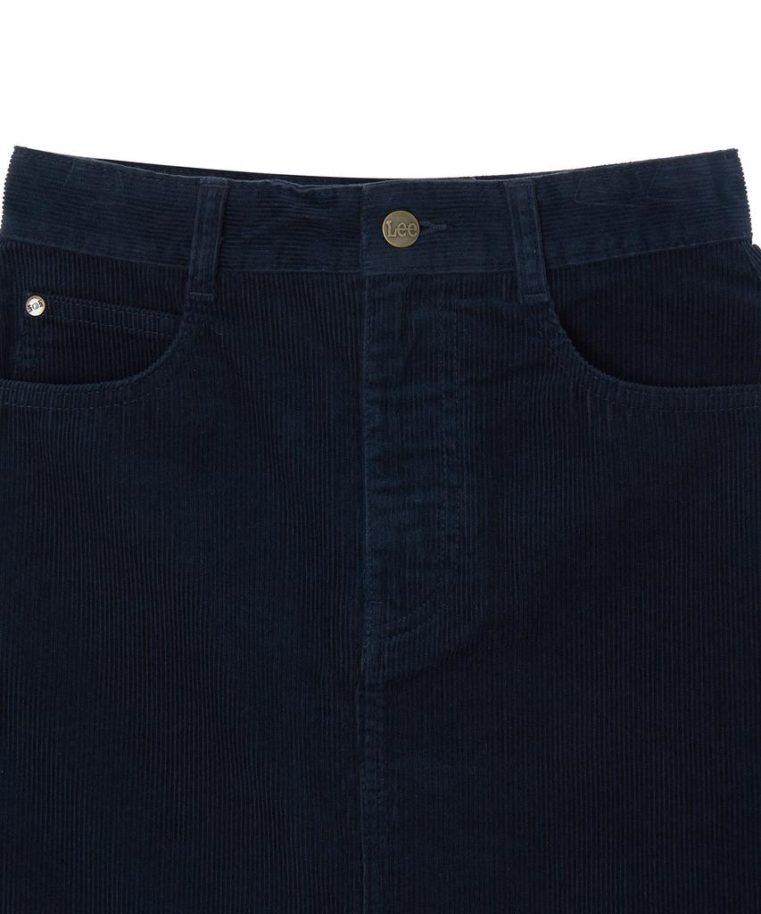Lee Corduroy Miniskirt Navy