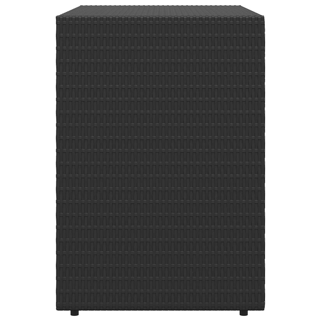 Vidaxl Szafka Ogrodowa, Czarna, 100X55,5X80 Cm, Rattan Pe
