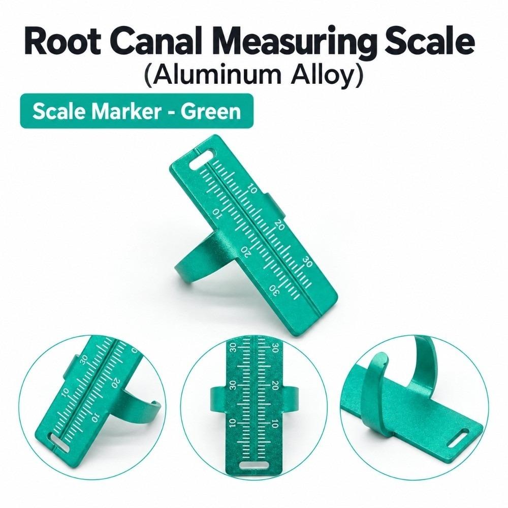 Aluminium Alloy Endo Gauge Finger Ruler Dental Instruments Ring For Dental Use