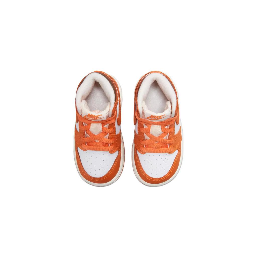 Детские кроссовки Air Jordan 1 High OG TD Starfish Orange White Cacao-Wow CU0450-101