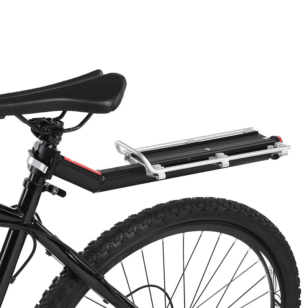 Mountain Bike Bicycle Carrier Rack Seat Post Rear Shelf Aluminum Alloy Black