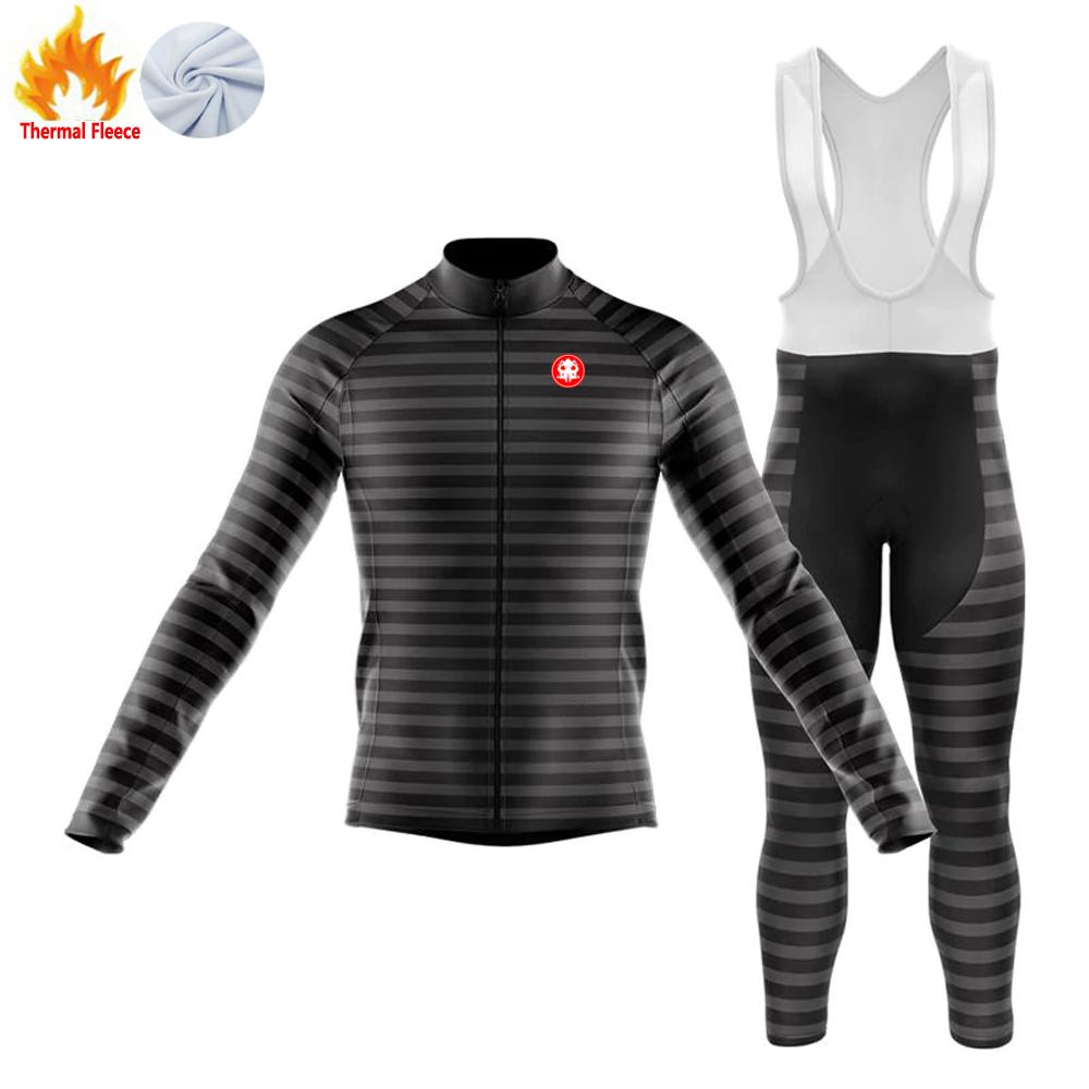 Winter Thermal Fleece Maillot Ciclismo Hombre Cycling Jersey Bicicleta De Ruta Mtb Wielerkleding Heren