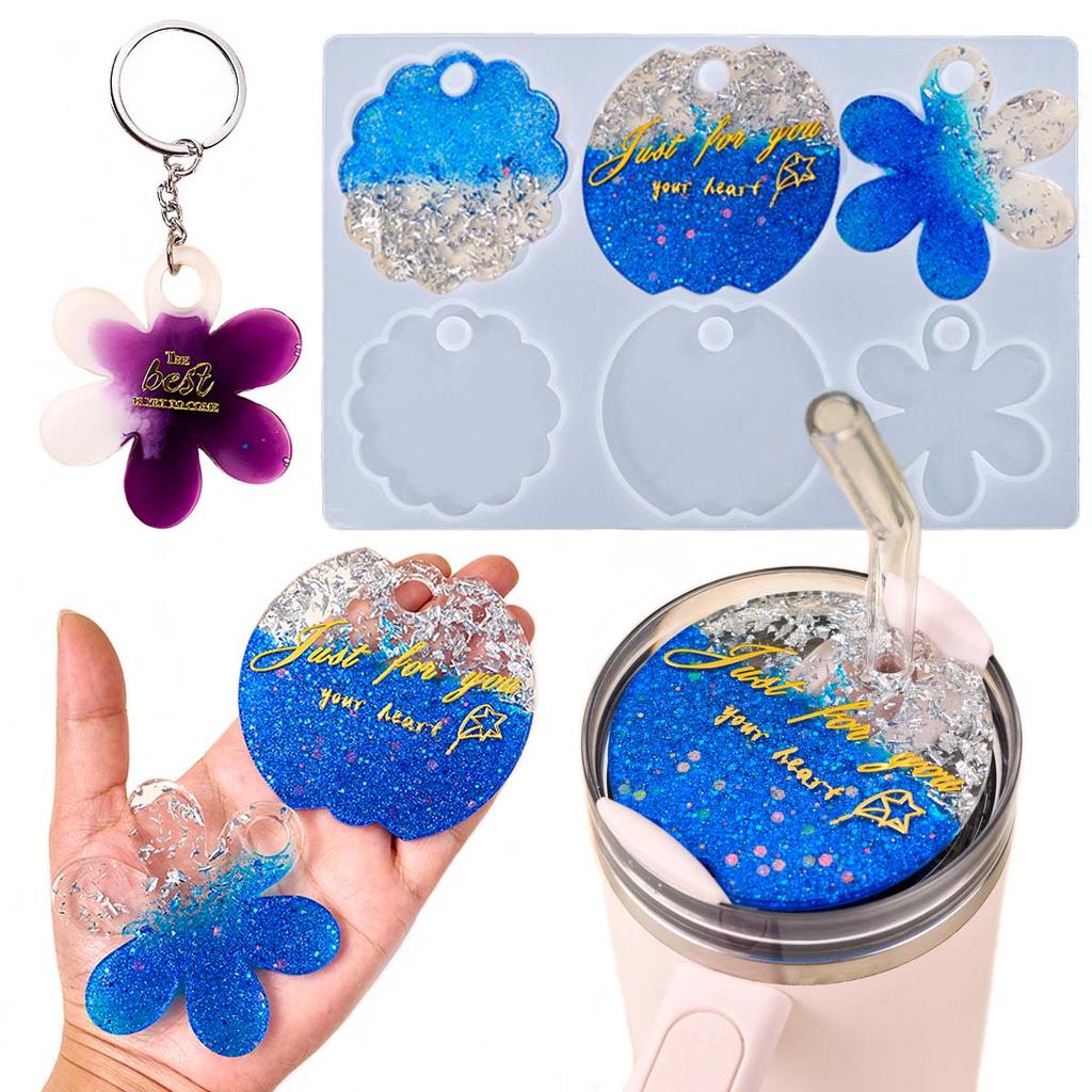 Аксессуары для стакана-тамблера Силиконовая форма DIY Подвеска для ювелирных изделий Изготовление поделок Эпоксидная смола 40 унций Тамблер Именная бирка Формы для литья Домашний декор