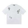 W364 CHROME HEARTS 2025 Summer New High Quality Cotton Round Neck Loose Large Size Men's and Women's T-shirt Couple T-shirt