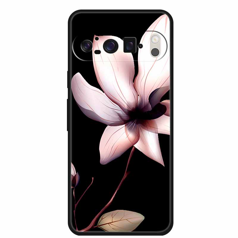 3D Тисненая Крышка Для Google Pixel 9 Pro XL / Pixel 9 Pro / Чехол Pixel 9 Цветочный Рельеф Мягкий Силиконовый Чехол Для Google Pixel 9
