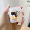 Милый чехол для наушников в виде животного с кошачьими ушками для Airpods 4-го 3-го Pro 3 2 Ударопрочные чехлы для Airpod 2 3 1 Защитный аксессуар Чехол Fundas