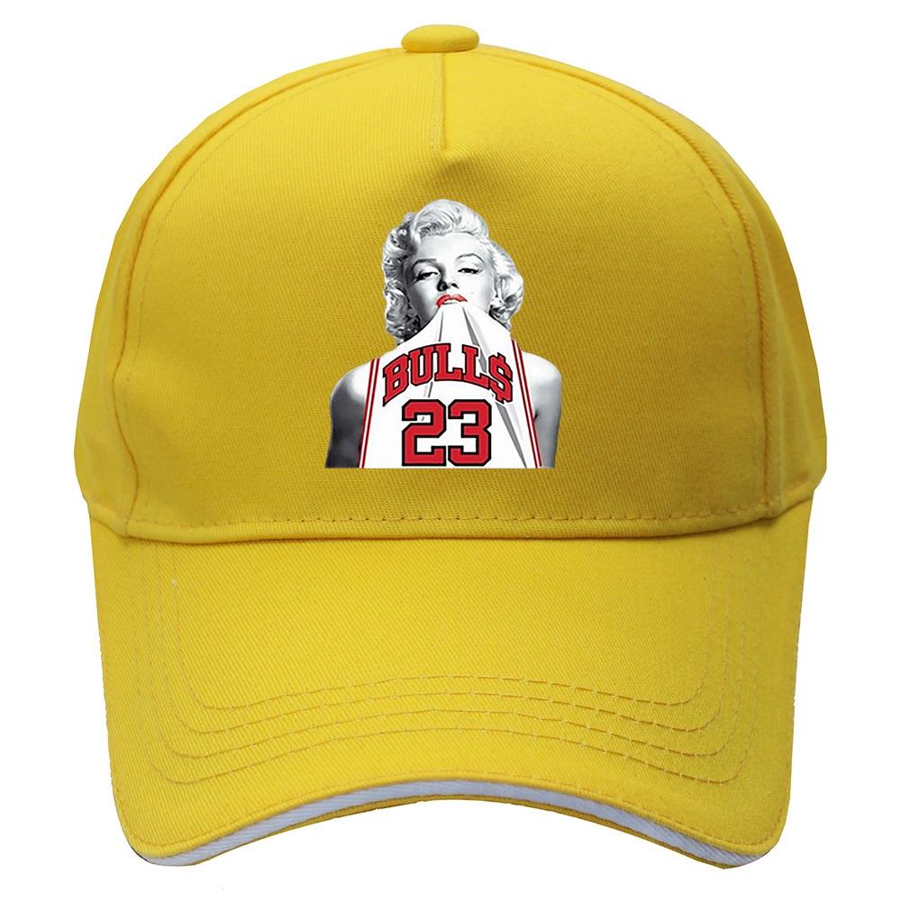 Мэрилин Монро в баскетбольном трикотаже «Майкл 23», забавная шляпа унисекс, крутая секс-хипстерская кепка, бейсболка унисекс, женская кепка в стиле хип-хоп, шляпы