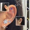 20PCS Disposable Butterfly/Flower Crystal Ear Seed Patches - Auricular Acupuncture Stickers for Massage Therapy