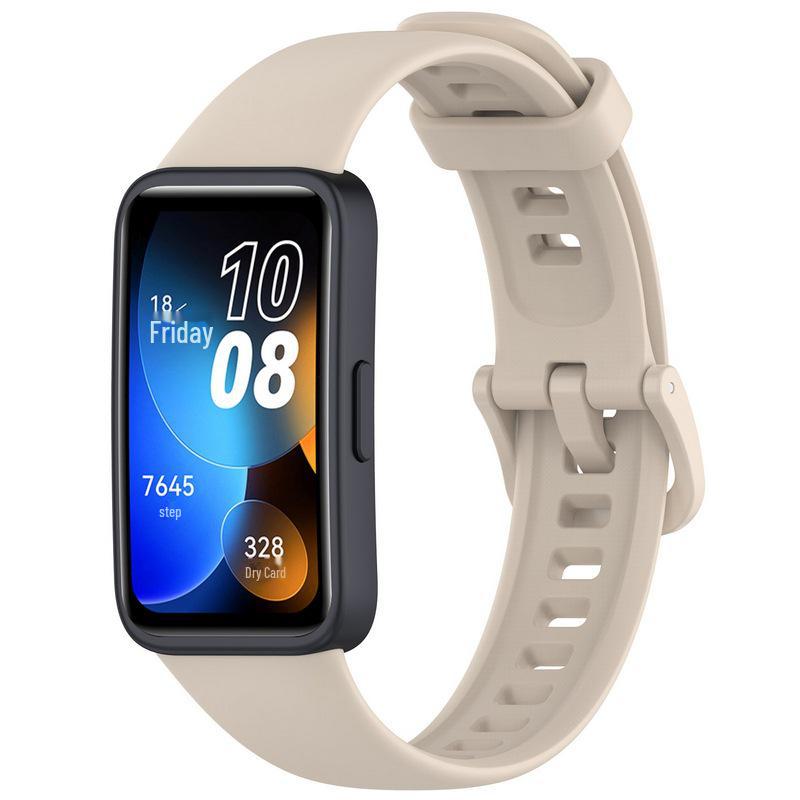 Мягкий резиновый ремешок для Huawei Band 8 — сменный водонепроницаемый и устойчивый к поту браслет (Модель ASK-B29)