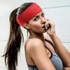 Men Headband High Elastic Gym Running Tennis Headwrap Sports Sweatband Solid Color Breathable Football Badminton Yoga Hair Bands