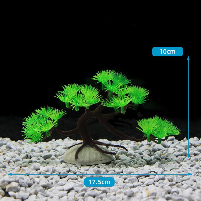 Украшения для аквариума, имитация сосны, искусственные деревья, растения, украшения