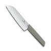 VICTORINOX Santoku Knife Grooved 17cm Olive Swiss Modern All Purpose Knife 6.9056.17K6B