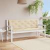 Garden Bench Cushion Beige 150x(50+50)x7 cm Oxford Fabric