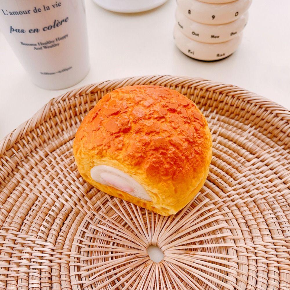 Bread Toast Food Creative Simulation Donuts Slow Rising Squeeze Stress Relief Toys Spoof Tease People Desktop Toy