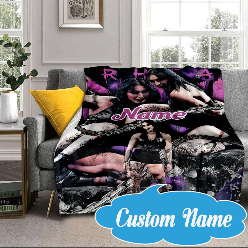 Custom Name Wrestling Entertainment Blanket bed sofa Blanket Flannel Blanket for Camping, Hiking, Picnic Essentials,gift for Fan family