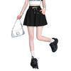 2025 Sweet Korean High-Waisted Quick-Dry Ruffle Pants with Pockets