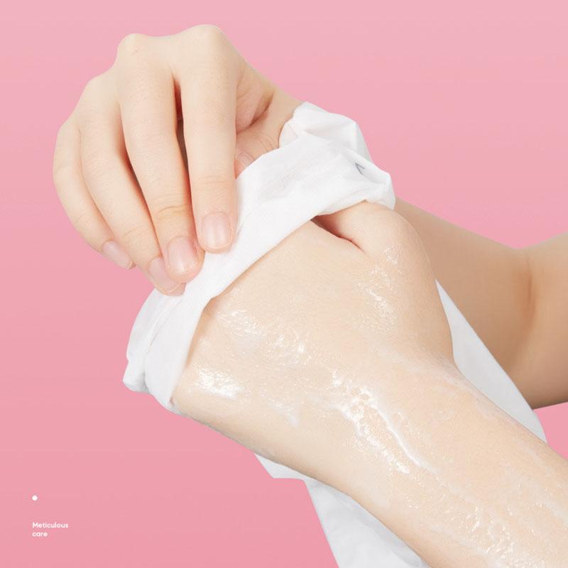 Liftheng Nicotinamide Rose Hand Mask Fair Delicate Smooth and Moisturizing Skin Goat's Milk Essence Hand Mask