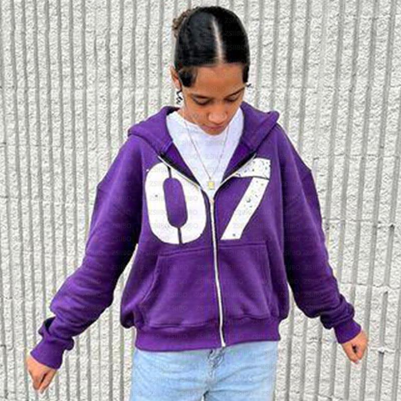 Европейский и американский модный кардиган с капюшоном: Свитшот в уличном хип-хоп стиле с цифровым принтом 07