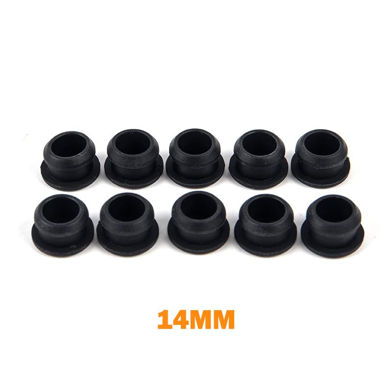 10Pcs Silicone Rubber Snap-On Hole Plug 2.5-14Mm Blanking End Caps Seal Stopper