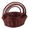Oval Handhold Weaving Basket With Handle Braided Basket Retro Basket with Handle  Candy Snack