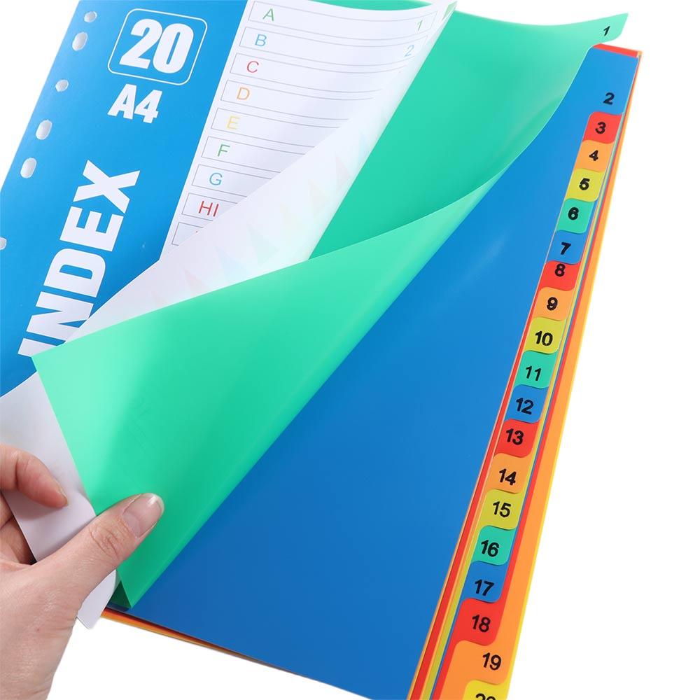 Разделитель индекса номеров страниц 5/10/12/20/31Страницы Разделители для скоросшивателей Разделители для отрывных листов Блокнот