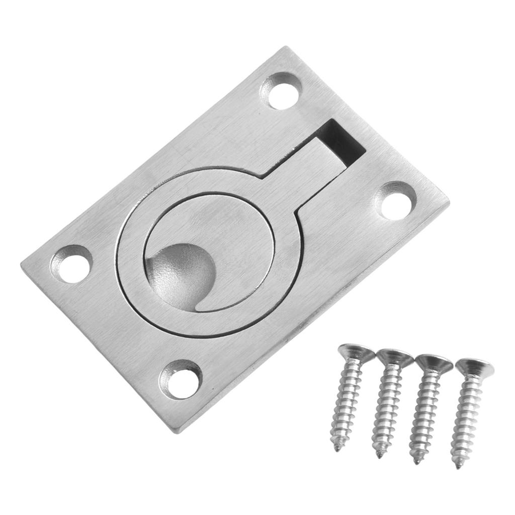 Скрытая ручка из нержавеющей стали с кольцом для пальцев, ручка-скоба для шкафа, встроенная ручка для раздвижной двери, фурнитура