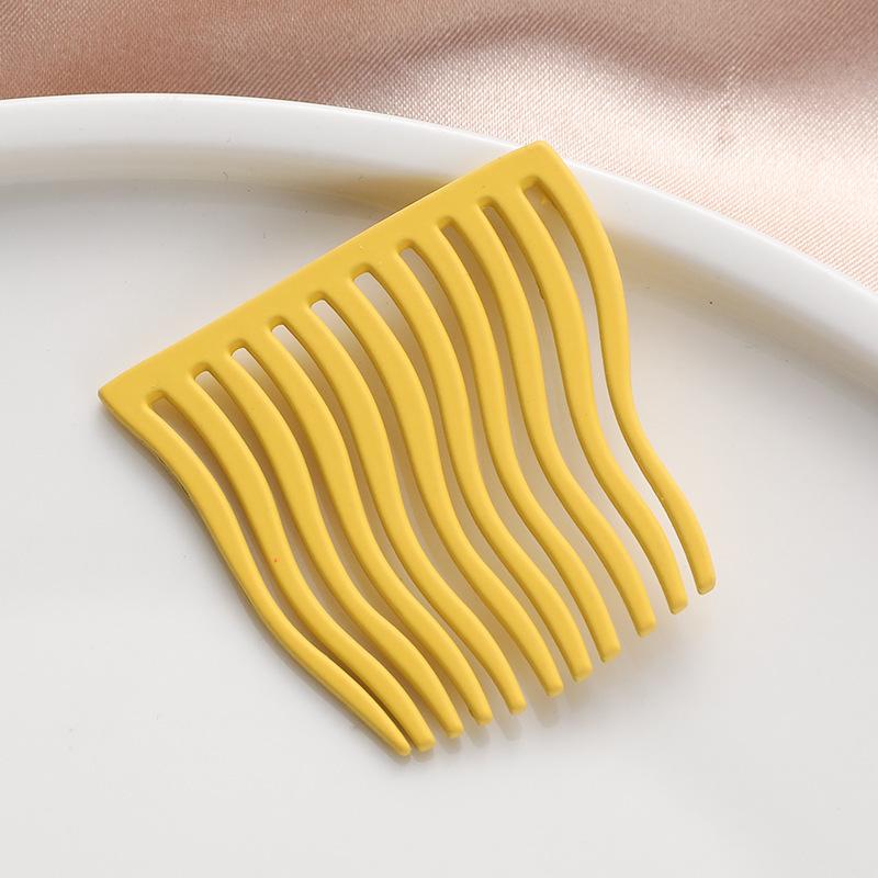 Заколка-расческа ярких цветов, простая металлическая заколка для волос, заколка для челки, корейская модная заколка-вставка, нескользящая расческа для укладки волос