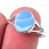 Natural Australian Opal Gemstone 925 Solid Sterling Silver Jewelry Ring S.9 g9N61