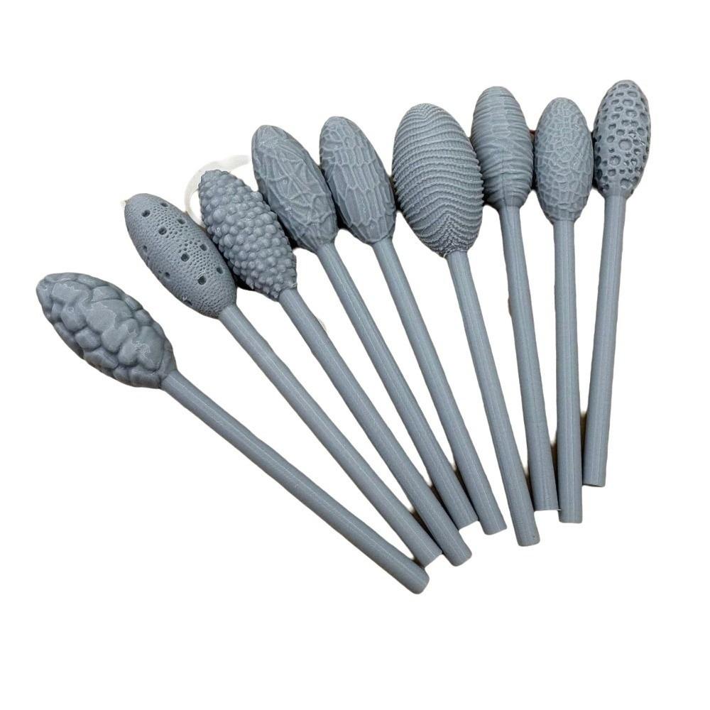 9 Pieces 3.94in Pottery Sculpting Tool Set Polymer Clay Texture Tool Set  for Ceramics Sculpting