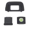 Camera Eyepiece Eyecup 22mm Viewfinder Eyecup with Hot Shoe Cover and Level Replacement for Nikon D5200 D5100 D3100