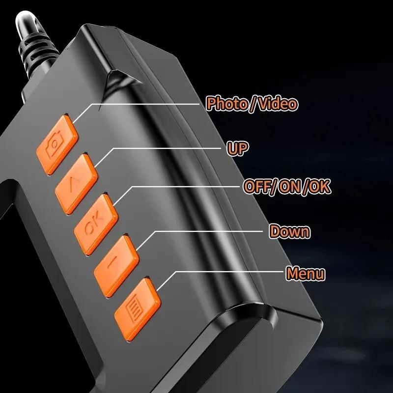 Ручная эндоскопическая камера с одним/двумя объективами, 4,3-дюймовым большим экраном IPS, промышленная инспекционная камера, водонепроницаемая камера IP67 Snake