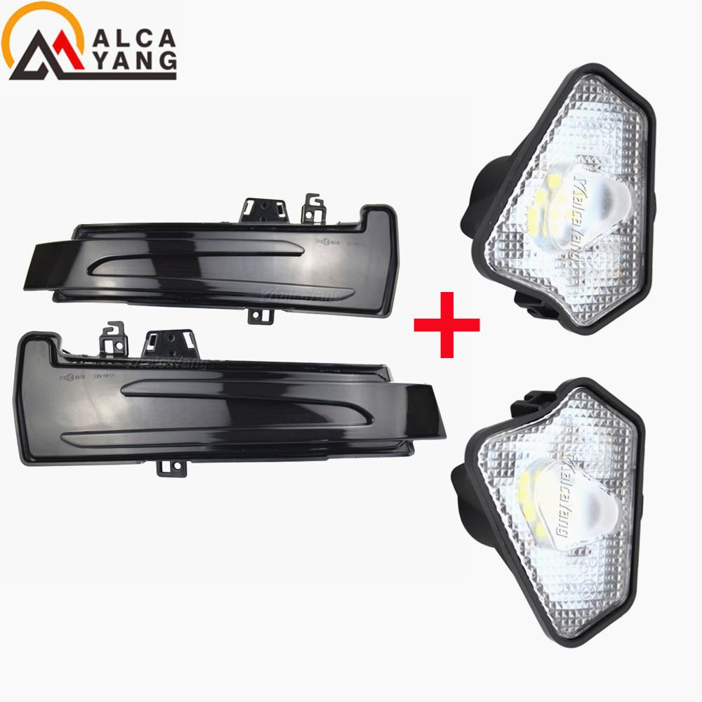 Dynamic Turn Signal LED Light Side Mirror Indicator Puddle Lamp For Mercedes Benz W204 CLA A B C E S GLA GLK CLS Class W176 W212