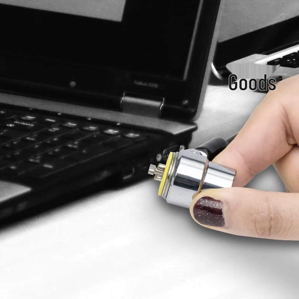 Выдвижной адаптер-ключевина для ноутбука с защитой от кражи и стальным тросовым замком длиной 1,8 м