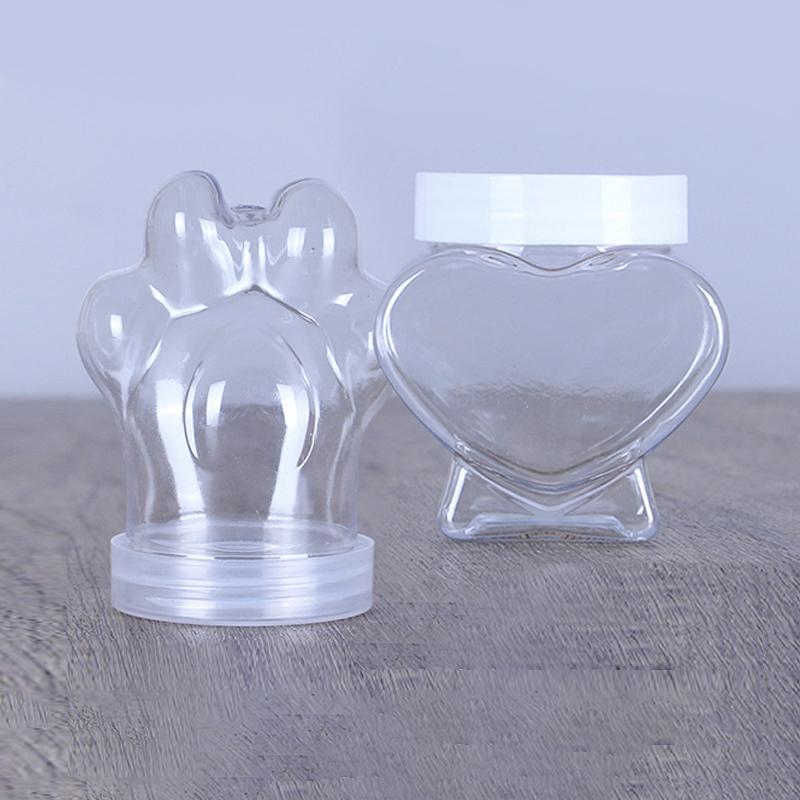 Пластиковые банки для конфет Пластиковые банки для печенья с крышками Контейнер для хранения продуктов Банка с широким горлом Многоразовый контейнер для печенья