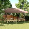 VidaXL Collapsible Pop-Up Party Tent Brown 580x292x315 Cm, Tent, Awning Tent, Gazebo Awning, Gazebo Tent, 4004940