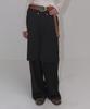 ORDINARY HOLIDAY Skirt Layered Pants [Charcoal]