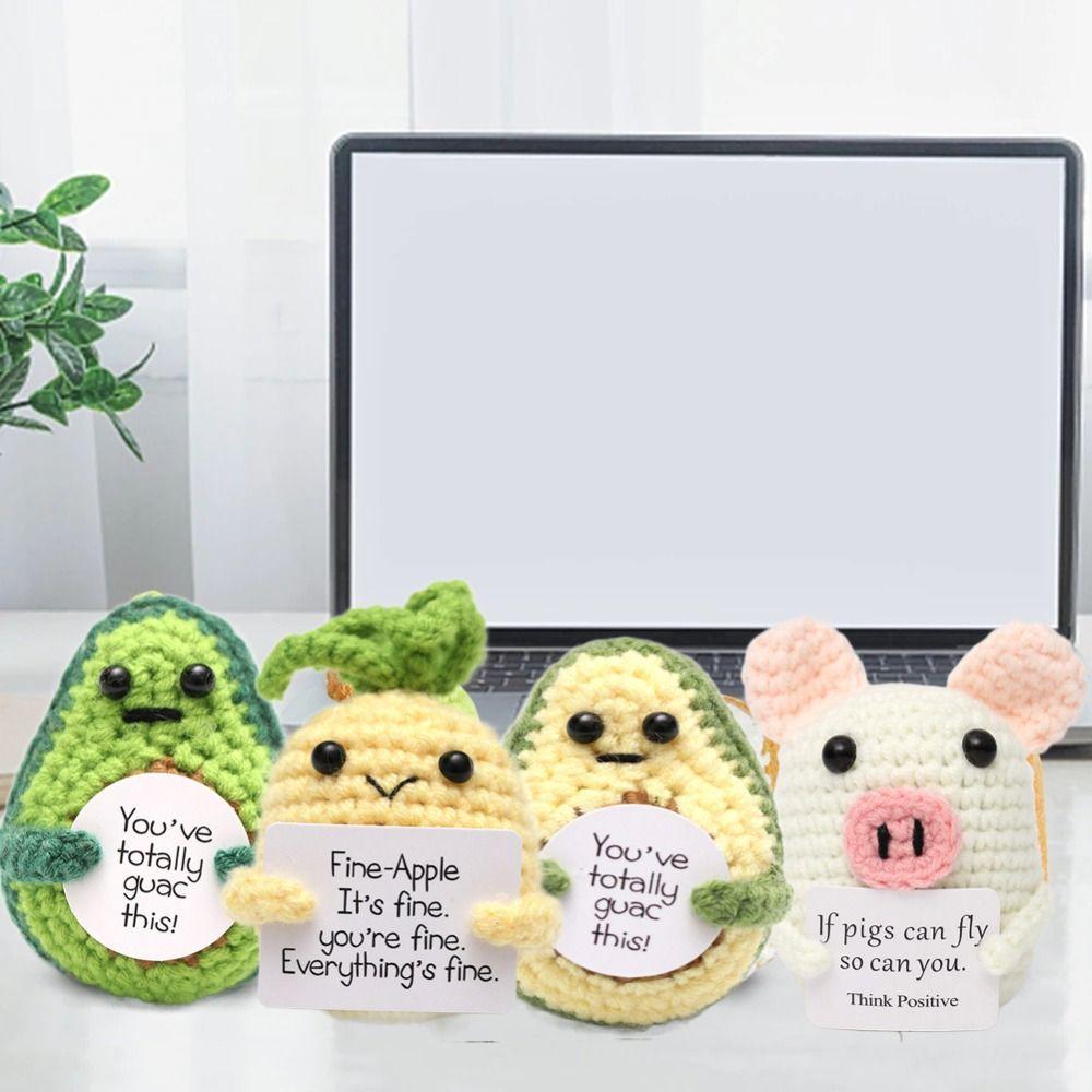 Вязаная картофелина, излучающая позитивную энергию, овощ, фрукт, кукла, вязальная шерсть, кукла, день рождения, праздник