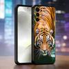 Чехол для телефона с тематикой тигра, черный силикон, мягкий, для Samsung S25, S24, S21, S22, S23, S30, Ultra, S20, Plus, Fe, Lite