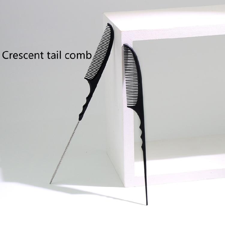 Расческа с хвостиком из углеродного волокна для начеса Парикмахерские расчески для влажных и сухих волос