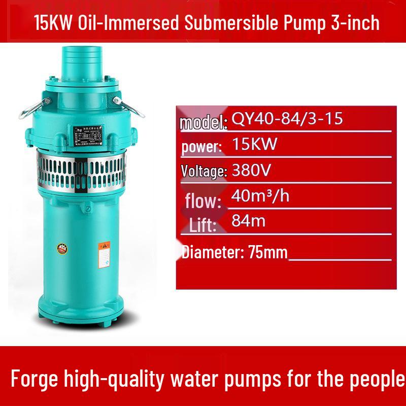 Qy High-Head Three-Phase Submersible Pump, 380V, 22kW/30kW, Ideal for Farmland Irrigation