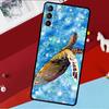 Чехол-ракушка с бирюзовой морской черепахой для Samsung Galaxy S23 Ultra S22 S21 S20 FE S8 S9 S10 Plus Note 10 20