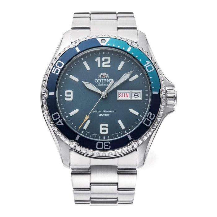 Orient Mako 3" Japanese Automatic/Hand-Wind 200m Dive Watch, Matte Blue.