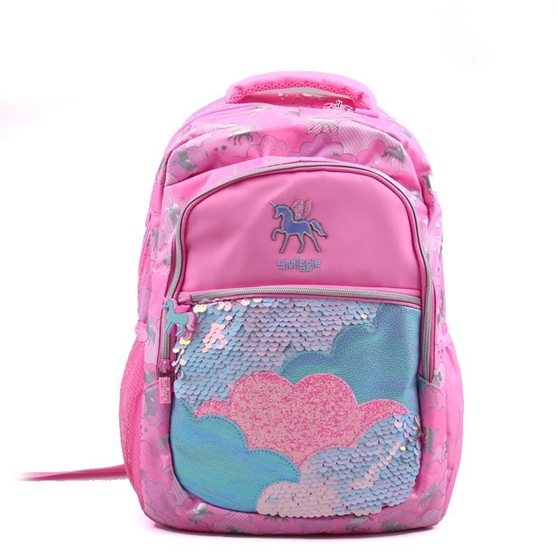Smiggle Backpack for Kids School Large Capacity Lightweight Casual Dual-Use Shoulder Bag
